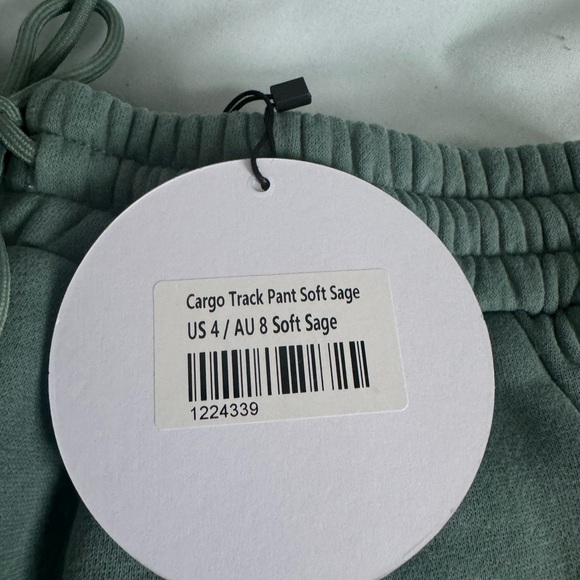 Princess Polly Sage Green Cargo Sweatpants - Picture 4 of 4